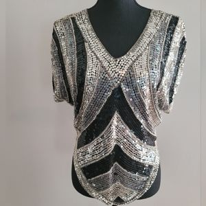 Vintage Sequin Blouse
